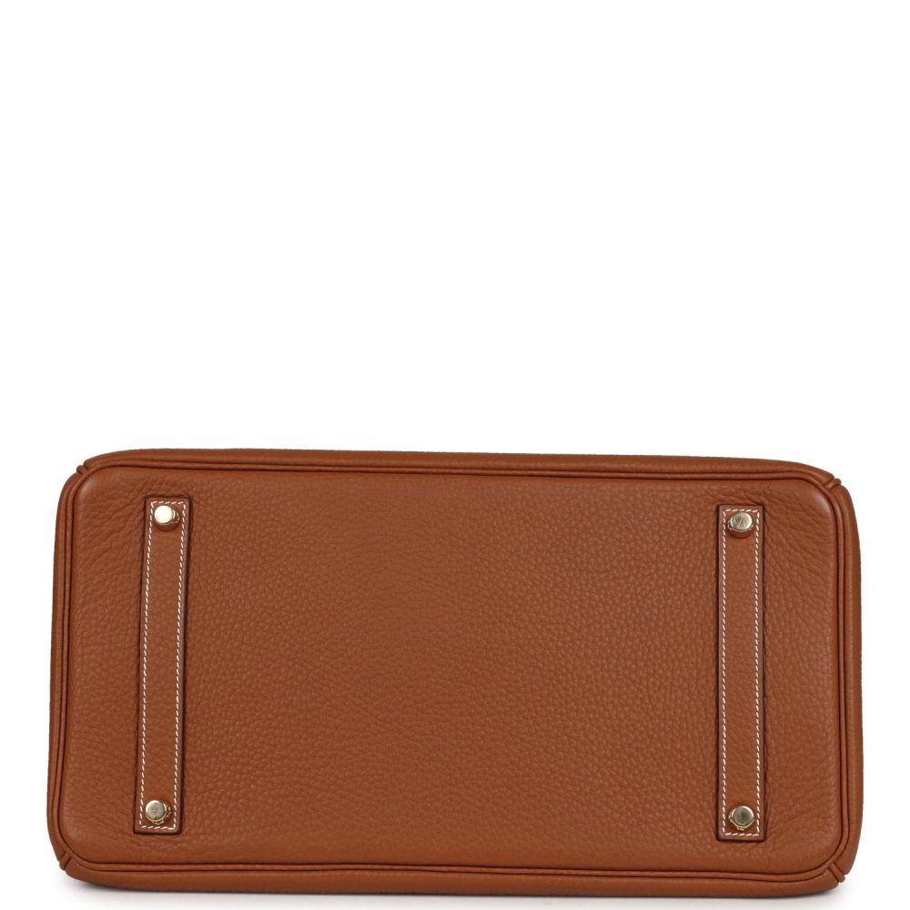 Vintage Hermes Birkin 35 Gold Clemence Gold Hardware - Image 6