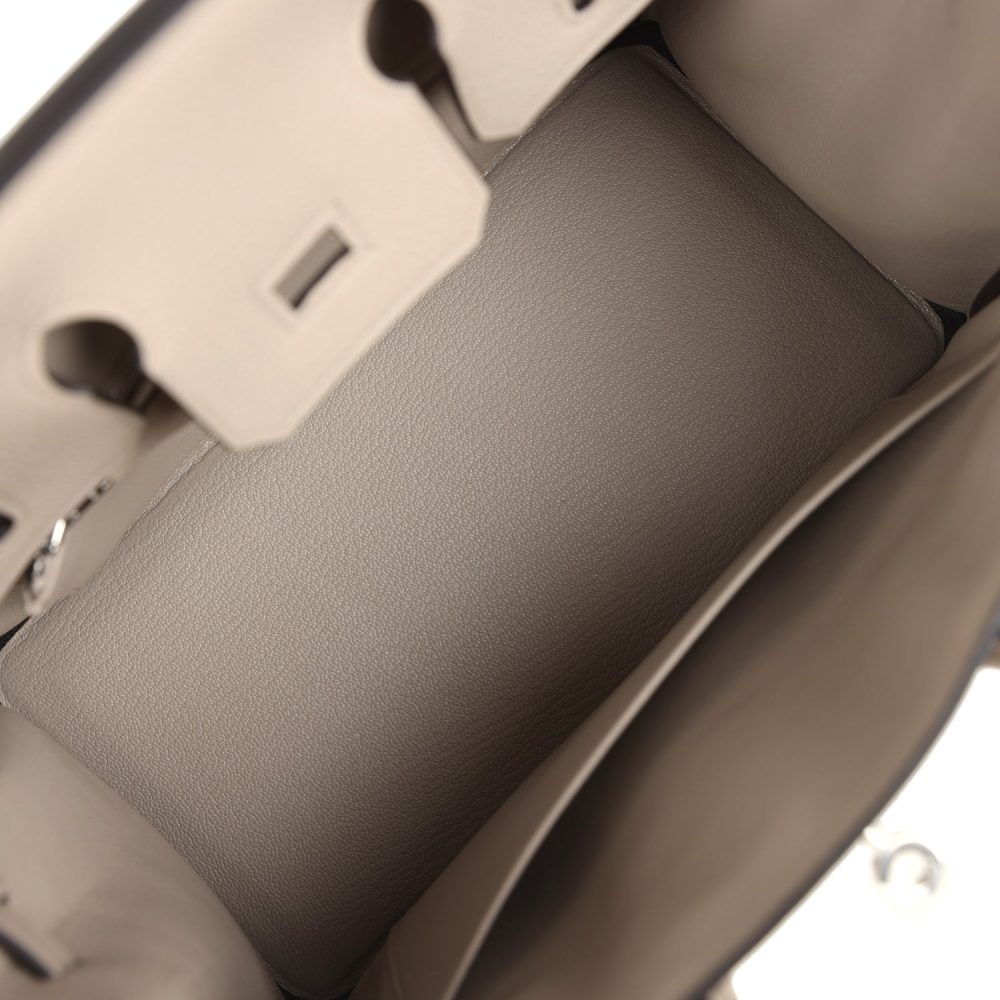 Hermes Birkin 25 Gris Tourterelle Togo Palladium Hardware - Image 8