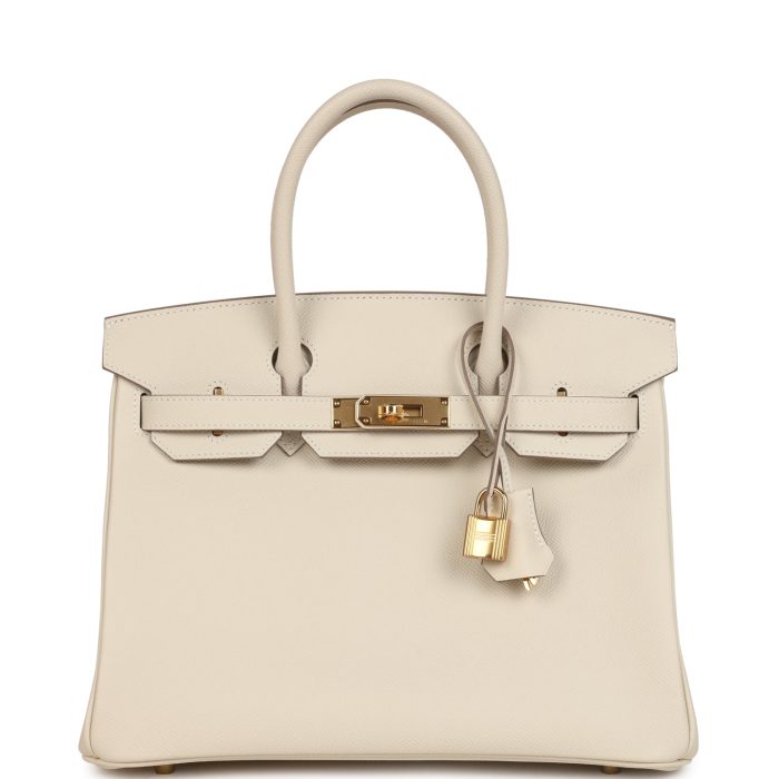Hermes Birkin 30 Craie Epsom Gold Hardware