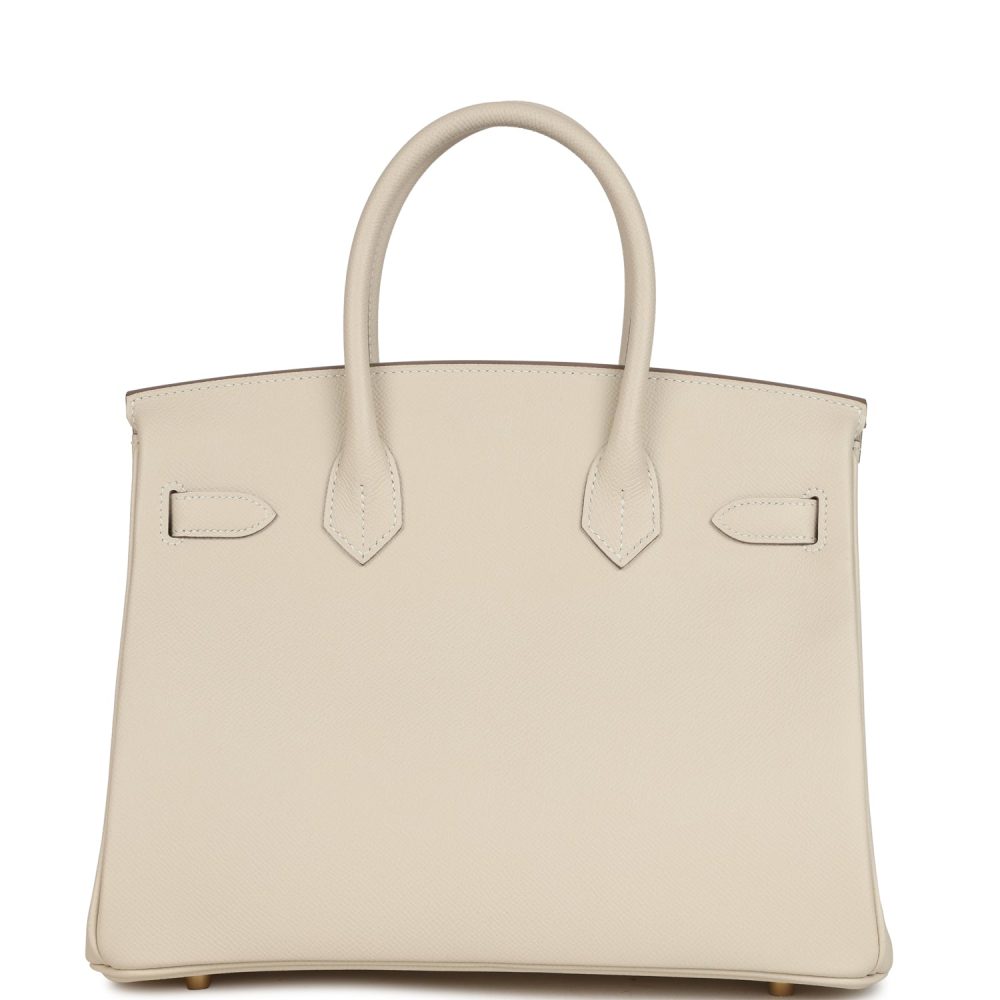 Hermes Birkin 30 Craie Epsom Gold Hardware - Image 5