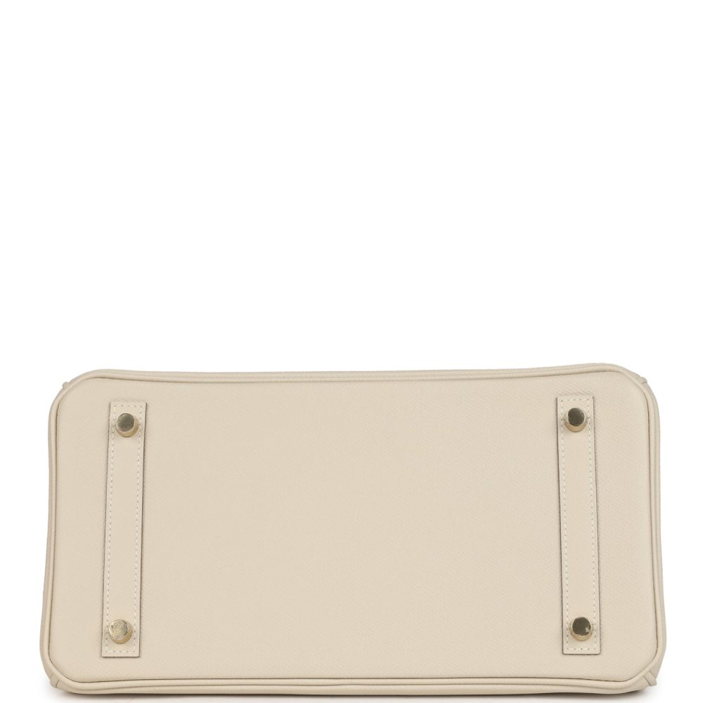 Hermes Birkin 30 Craie Epsom Gold Hardware - Image 6