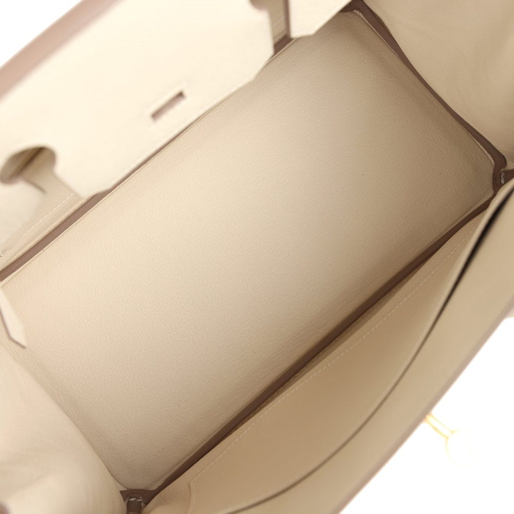 Hermes Birkin 30 Craie Epsom Gold Hardware - Image 8