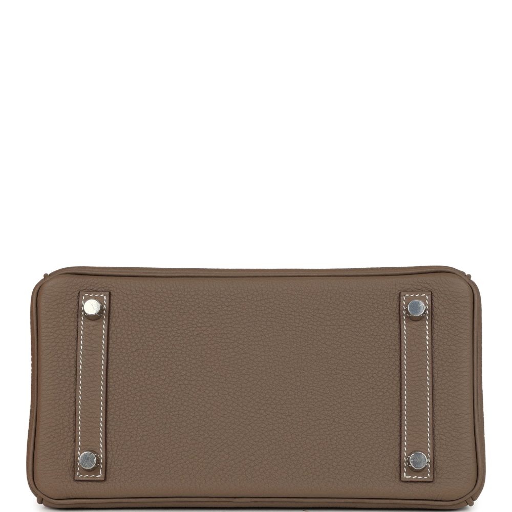 Hermes Birkin 25 Etoupe Togo Palladium Hardware - Image 6