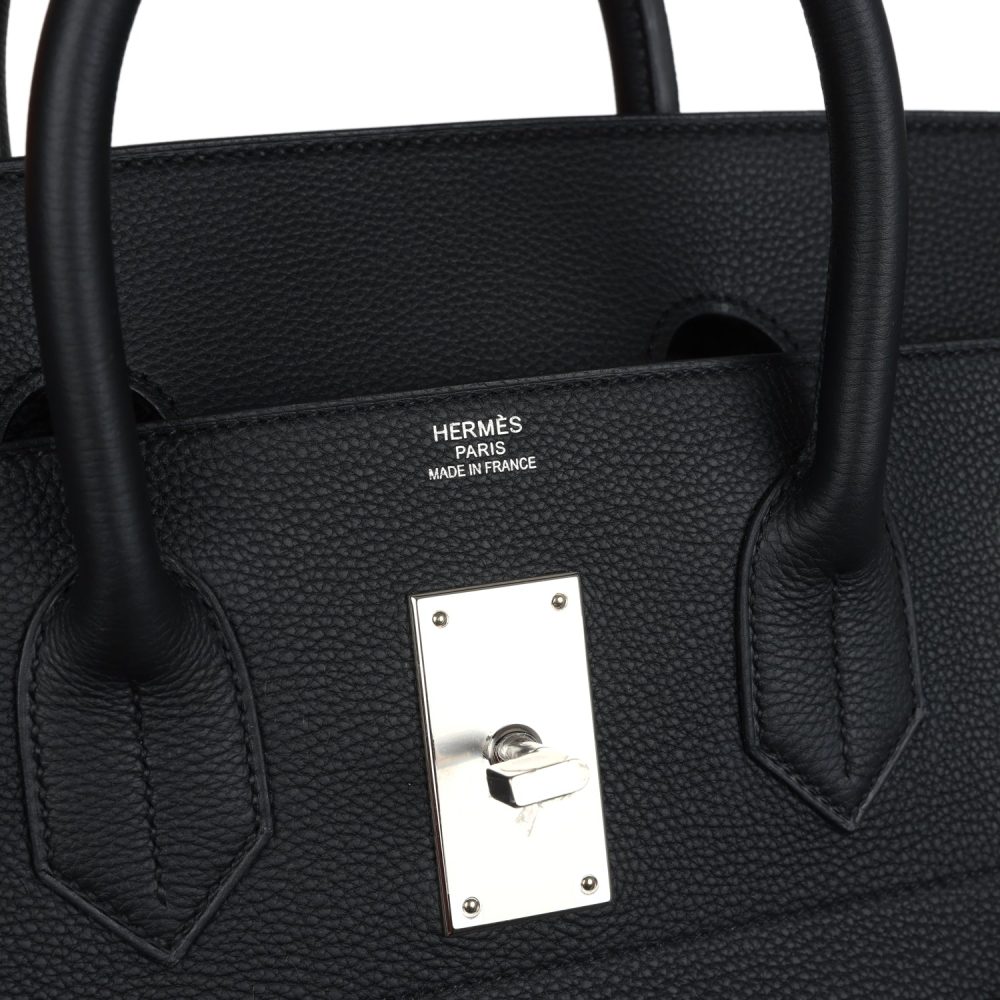 Hermes Multipockets Birkin HAC 50 Black Togo Palladium Hardware - Image 7