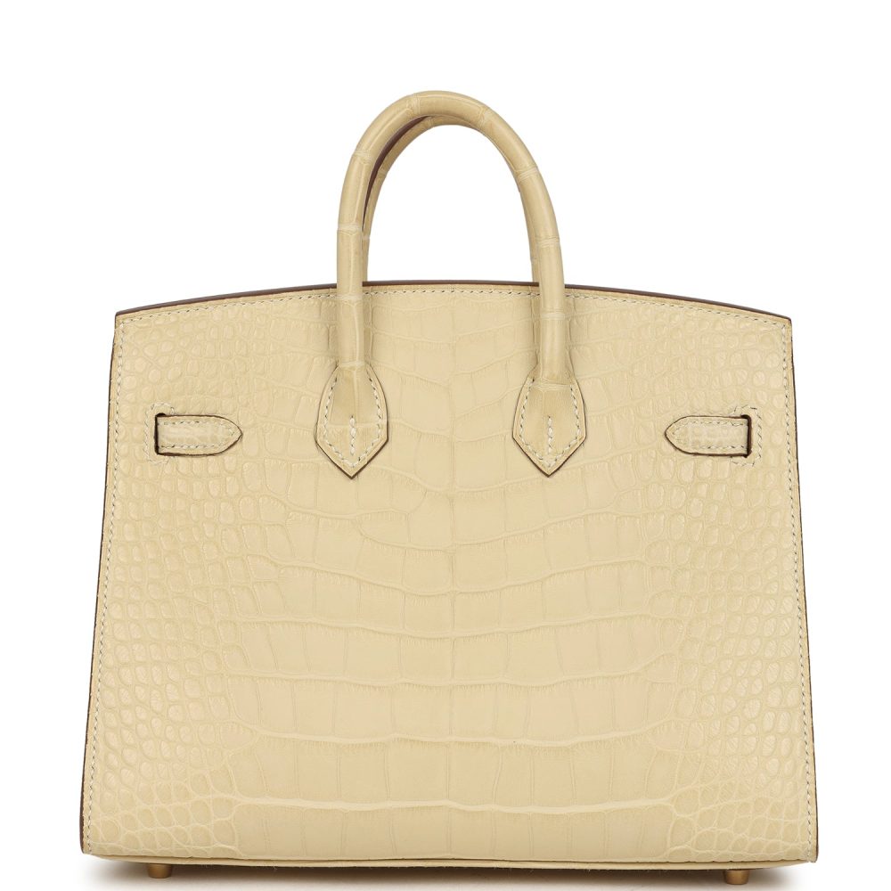 Hermes Birkin Sellier 20 Vanille Matte Alligator Gold Hardware - Image 4