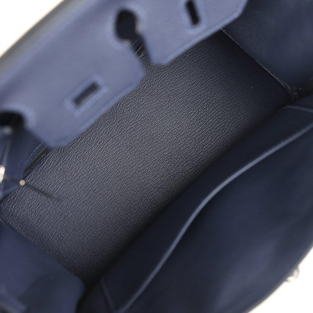 Hermes Birkin 25 Bleu Nuit Togo Palladium Hardware - Image 8