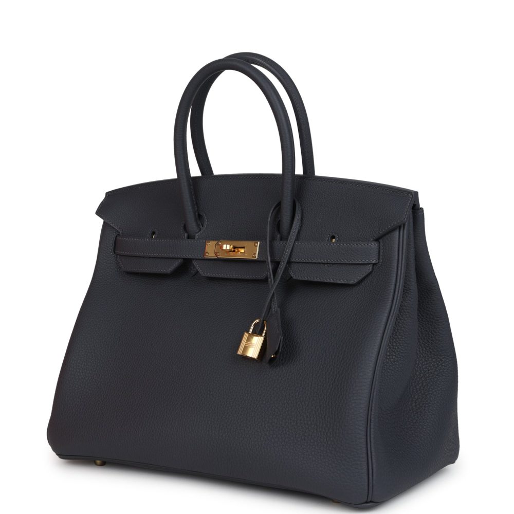 Hermes Birkin 35 Ardoise Togo Gold Hardware - Image 5