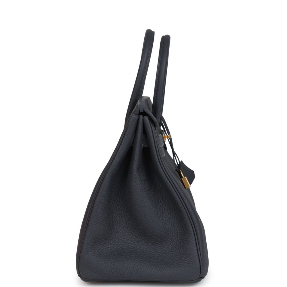 Hermes Birkin 35 Ardoise Togo Gold Hardware - Image 3