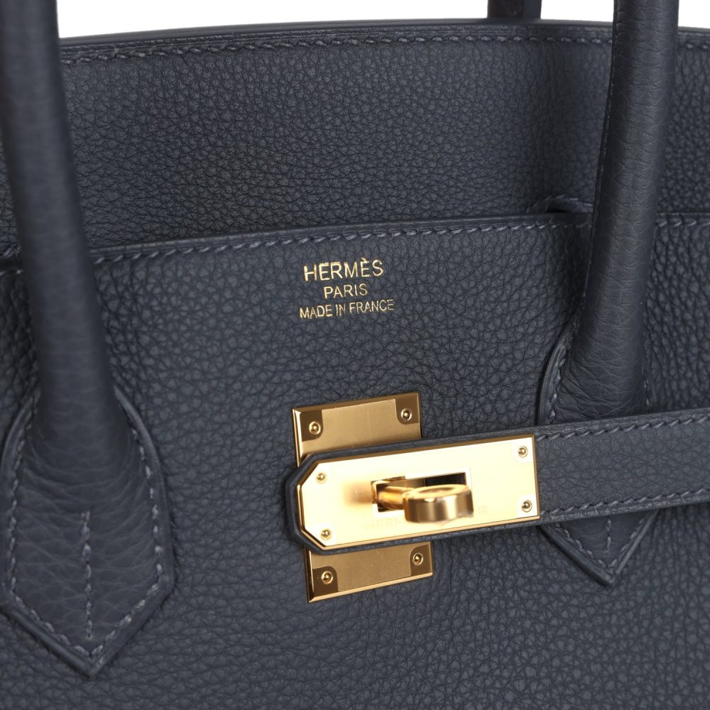 Hermes Birkin 35 Ardoise Togo Gold Hardware - Image 7