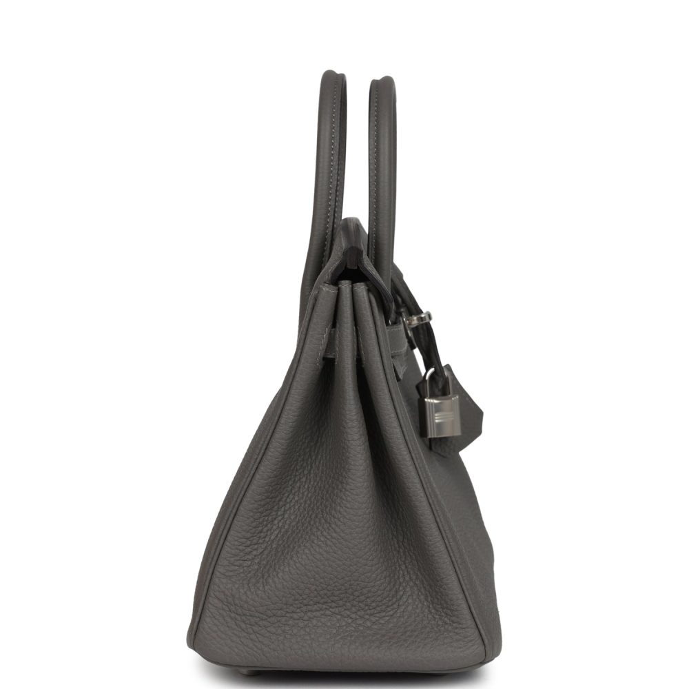 Hermes Birkin 25 Gris Meyer Togo Palladium Hardware - Image 3