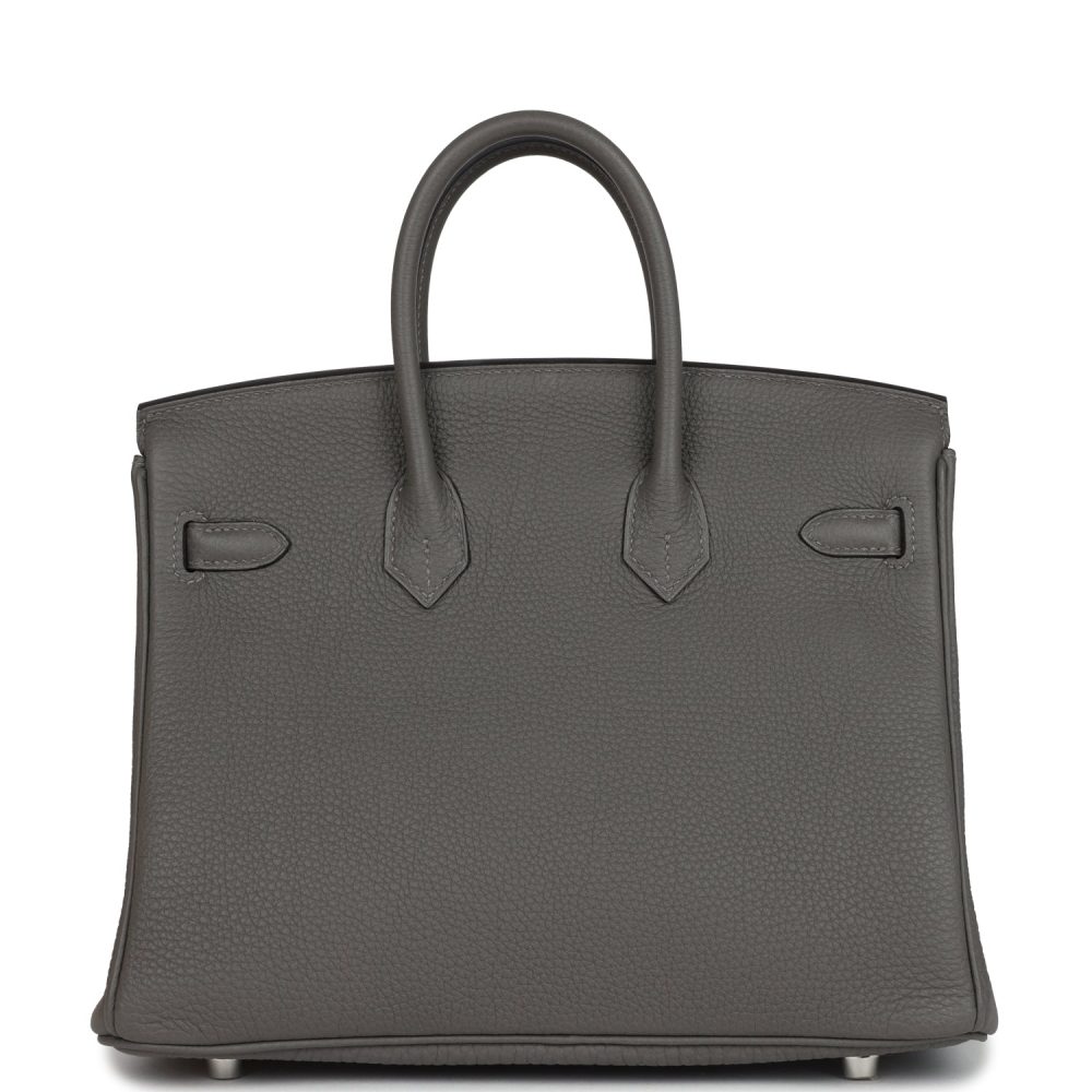 Hermes Birkin 25 Gris Meyer Togo Palladium Hardware - Image 4