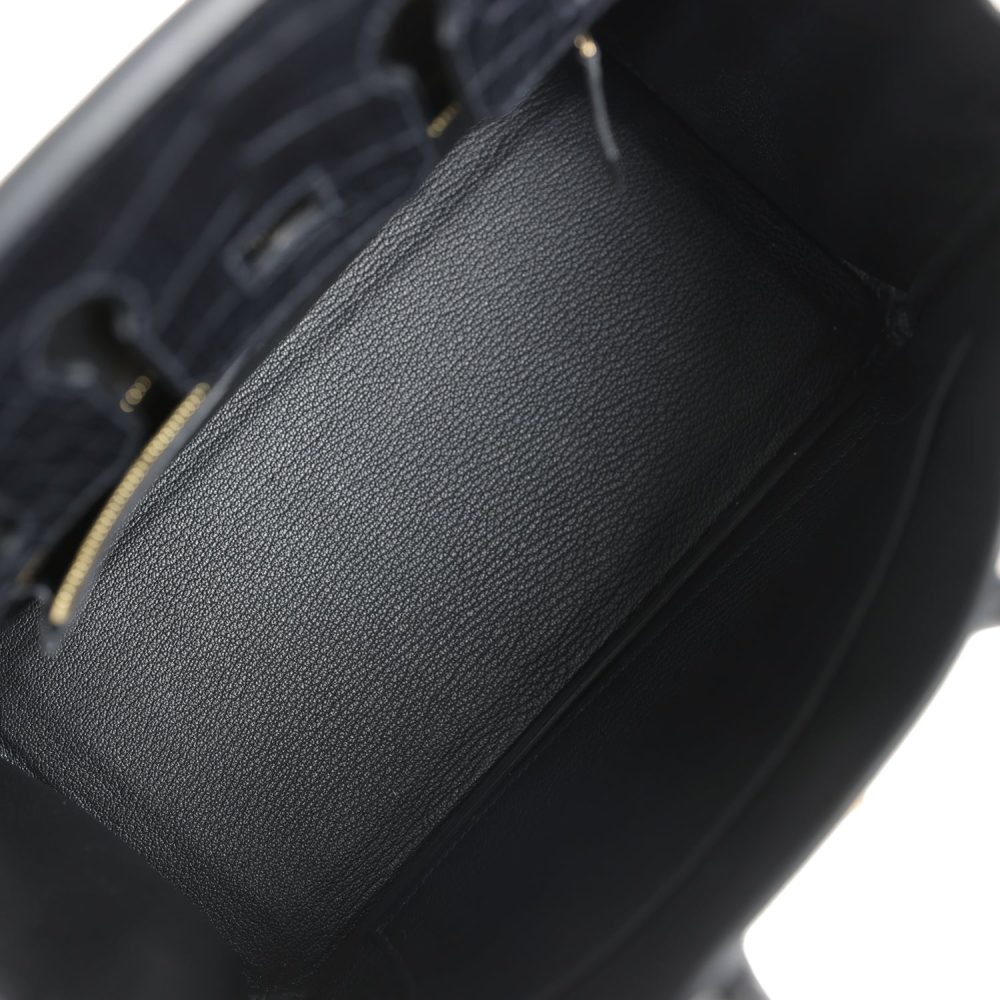 Hermes Birkin 25 Black Matte Alligator and Togo Touch Gold Hardware - Image 8