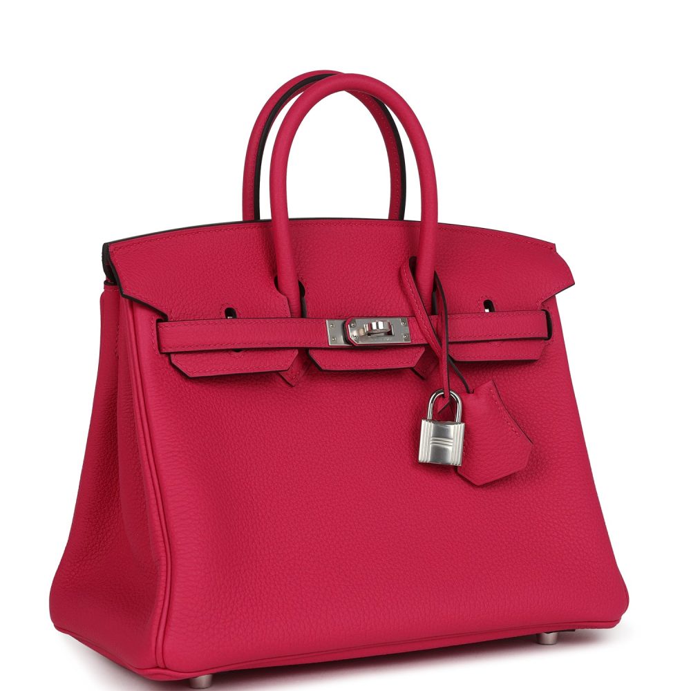 Hermes Birkin 25 Rose Mexico Togo Palladium Hardware - Image 2