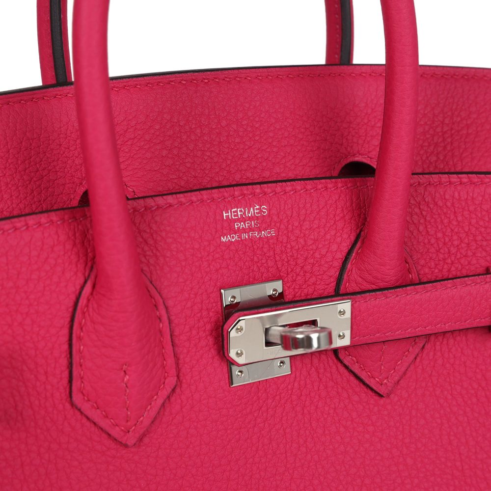 Hermes Birkin 25 Rose Mexico Togo Palladium Hardware - Image 7