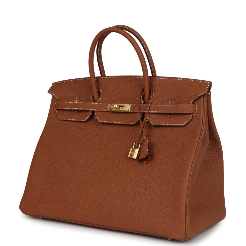 Hermes Birkin 40 Gold Togo Gold Hardware - Image 3