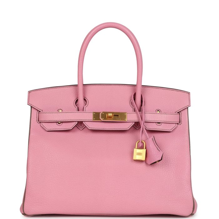 Pre-owned Hermes Special Order (HSS) Birkin 30 Bubblegum Verso Ch??vre Brushed Gold Hardware