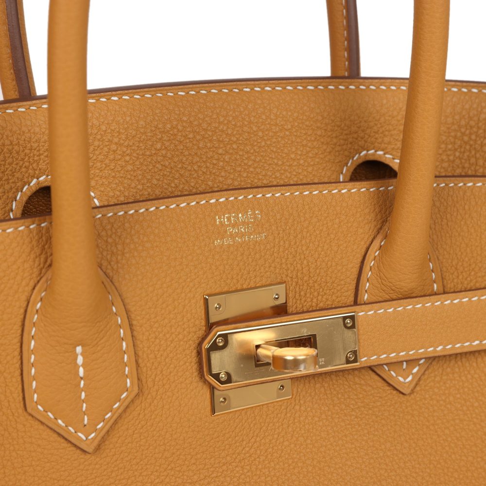 Hermes Birkin 30 Naturel Sable Togo Gold Hardware - Image 7