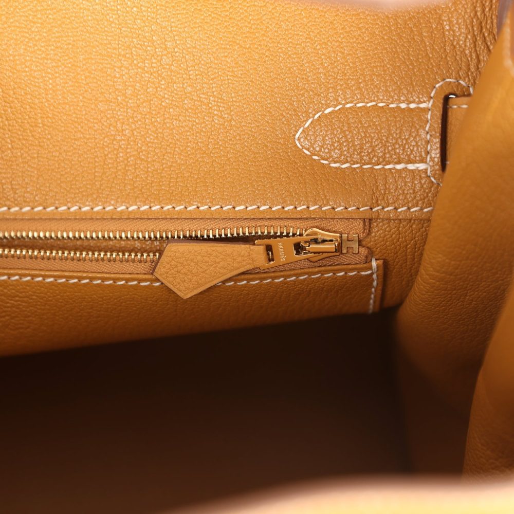 Hermes Birkin 30 Naturel Sable Togo Gold Hardware - Image 9