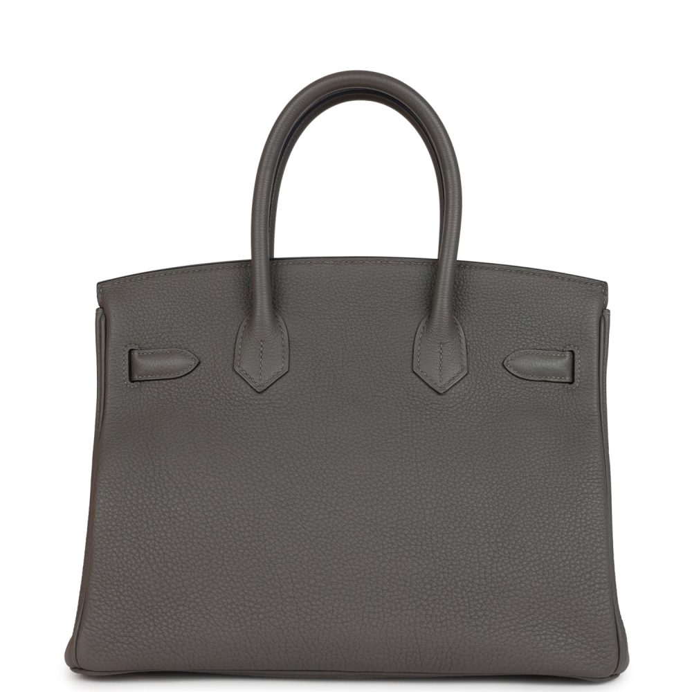 Hermes Birkin 30 Gris Meyer Togo Gold Hardware - Image 4