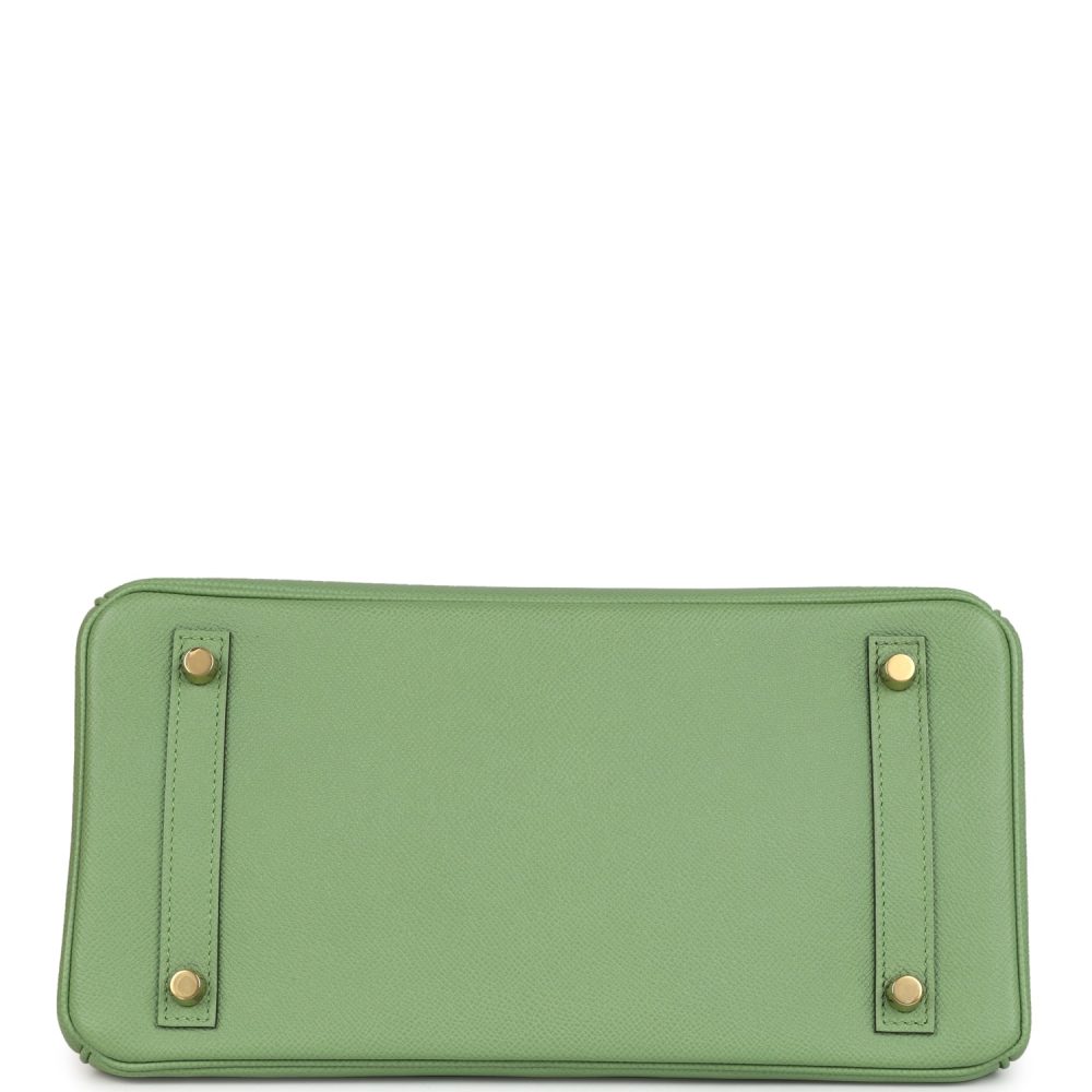 Hermes Birkin 30 Vert Criquet Epsom Gold Hardware - Image 6