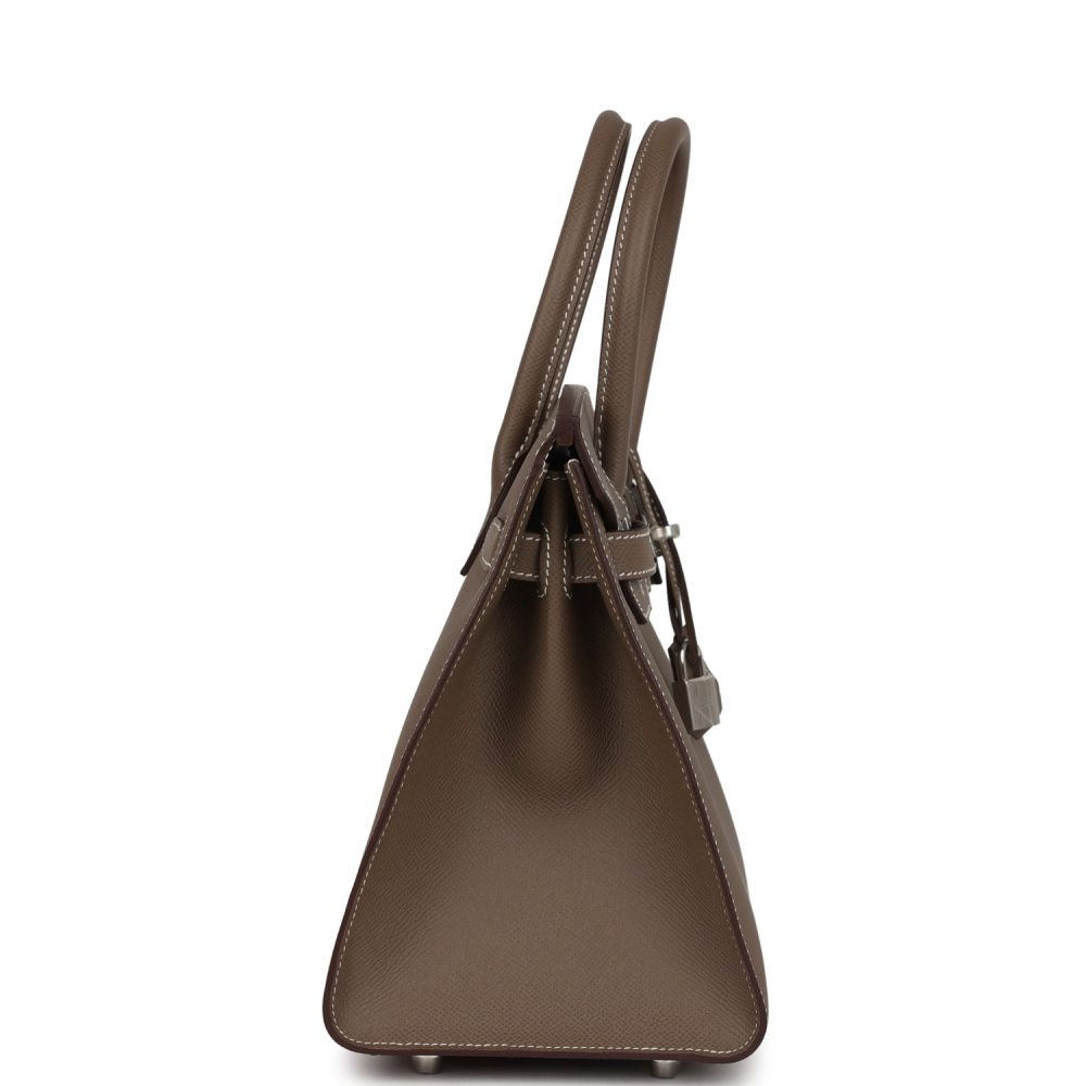 Hermes Birkin Sellier 30 Etoupe Epsom Palladium Hardware - Image 3