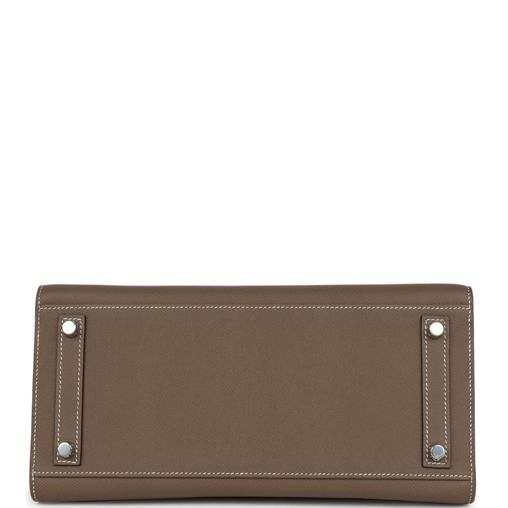 Hermes Birkin Sellier 30 Etoupe Epsom Palladium Hardware - Image 6