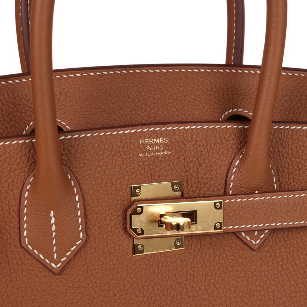 Hermes Birkin 30 Gold Togo Gold Hardware - Image 7