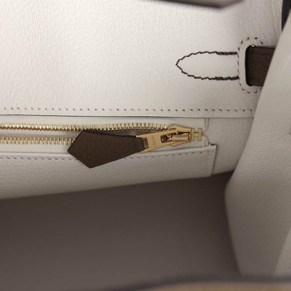 Hermes Birkin 25 Toundra Verso Togo Gold Hardware - Image 9