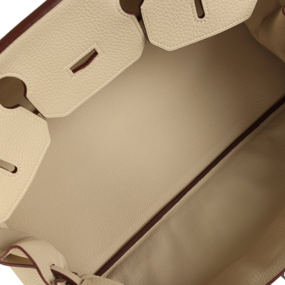 Vintage Hermes Shoulder Birkin 42 JPG Parchemin Clemence Palladium Hardware - Image 8