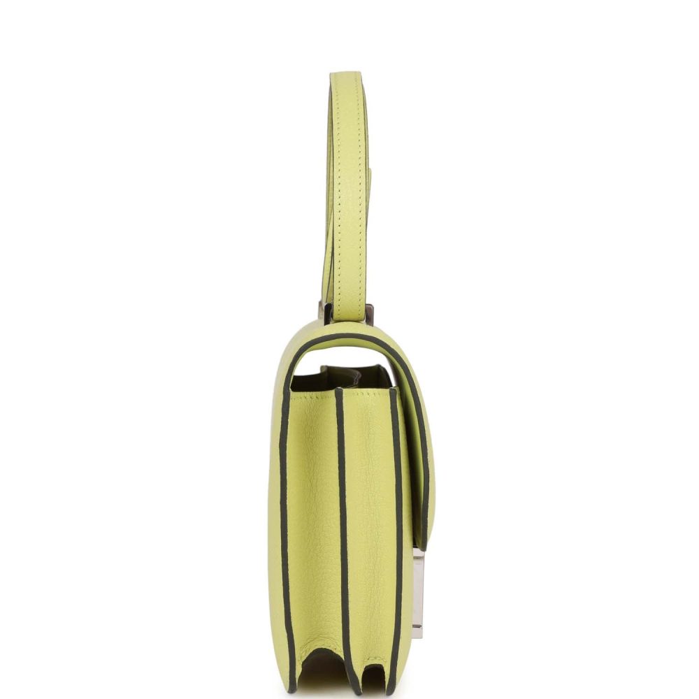 Hermes Constance 18 Jaune Bourgeon Chevre Palladium Hardware - Image 3
