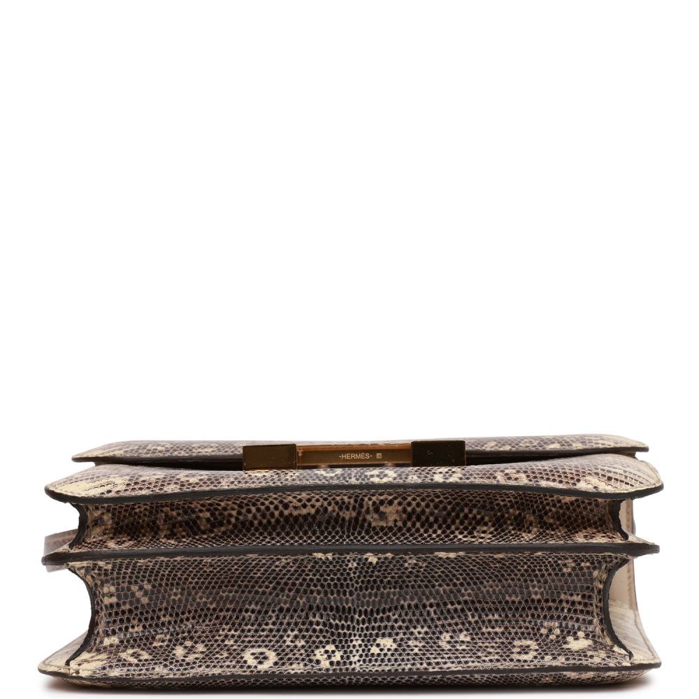 Hermes Mini Constance 18 Ombre Lizard Varanus Salvator Gold Hardware - Image 6