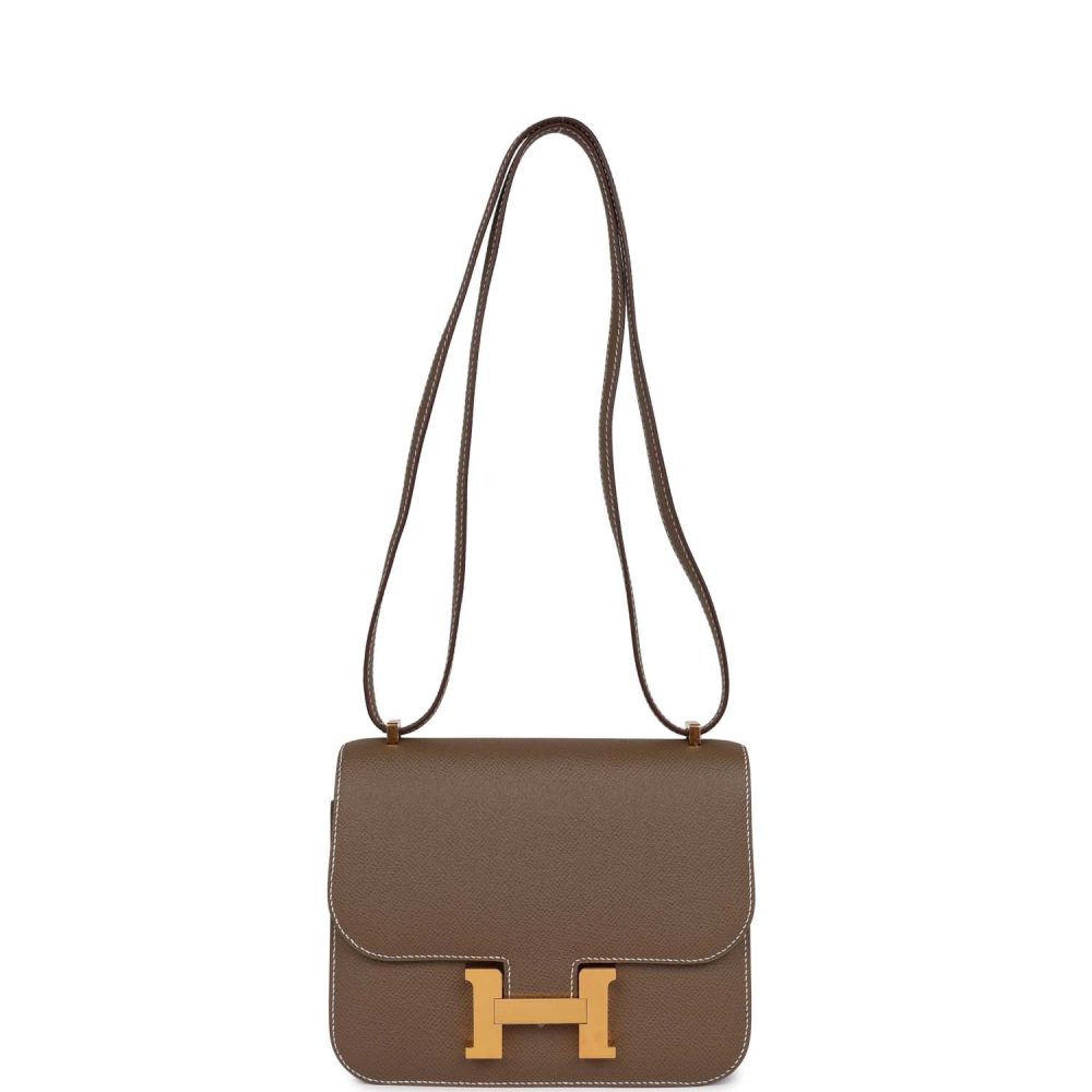 Hermes Constance 18 Etoupe Epsom Gold Hardware - Image 7