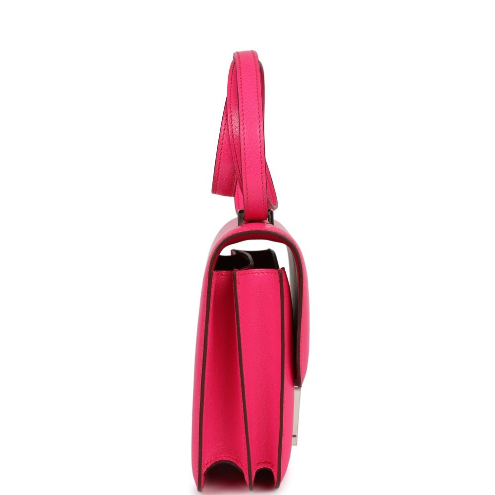 Hermes Constance 18 Rose Pop Chevre Chamkila Palladium Hardware - Image 3