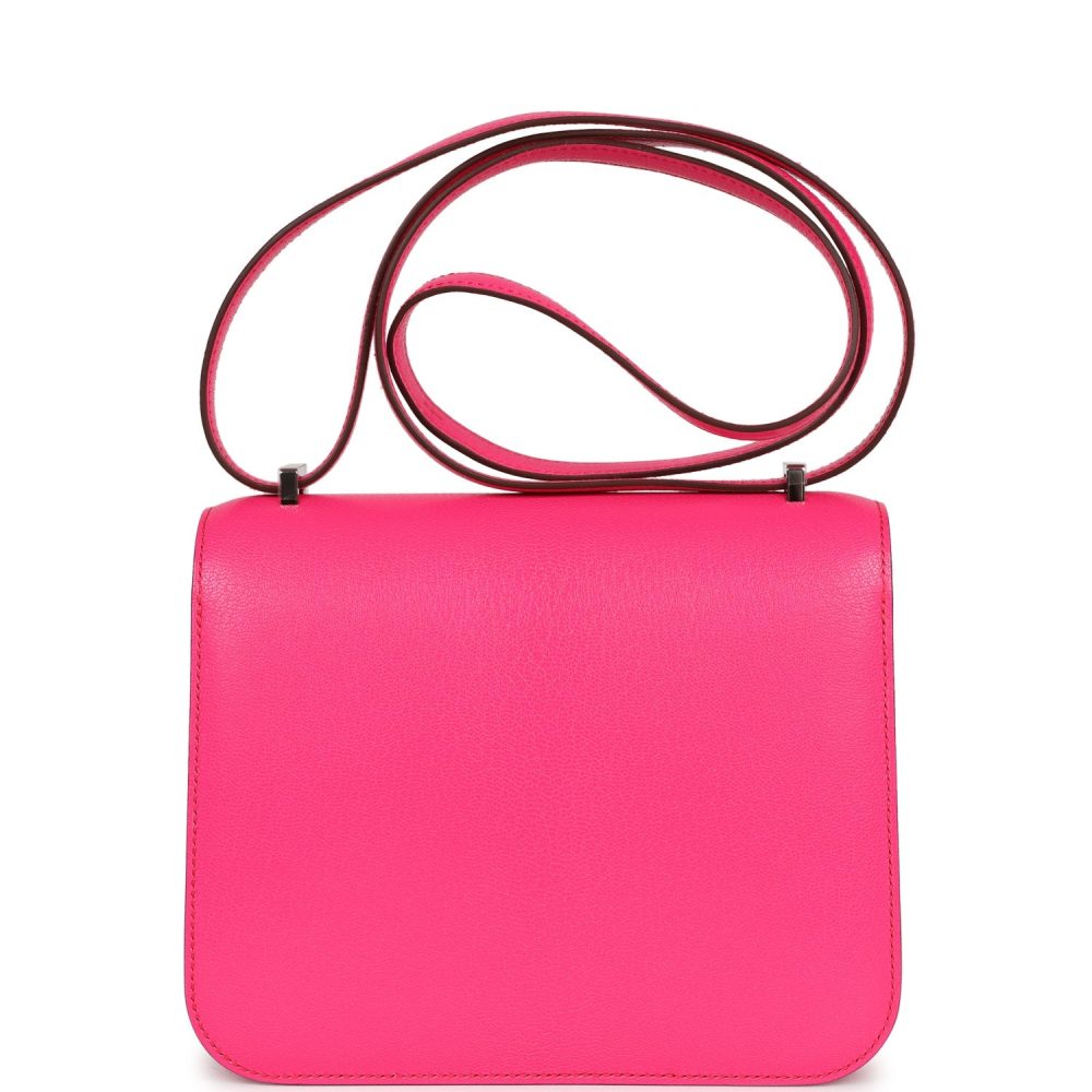 Hermes Constance 18 Rose Pop Chevre Chamkila Palladium Hardware - Image 4