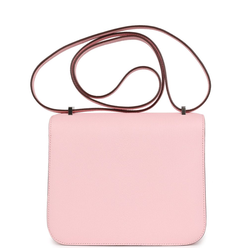 Hermes Constance 18 Rose Sakura Chevre Palladium Hardware - Image 4