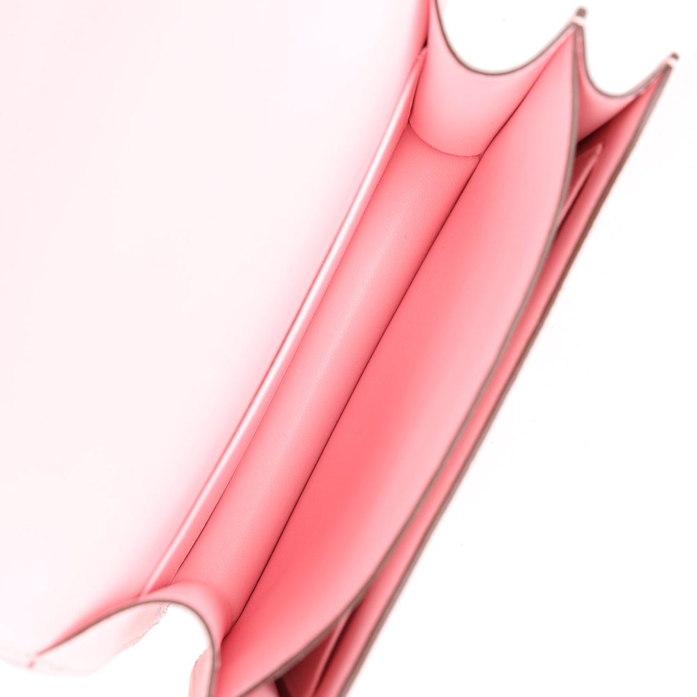 Hermes Constance 18 Rose Sakura Chevre Palladium Hardware - Image 9