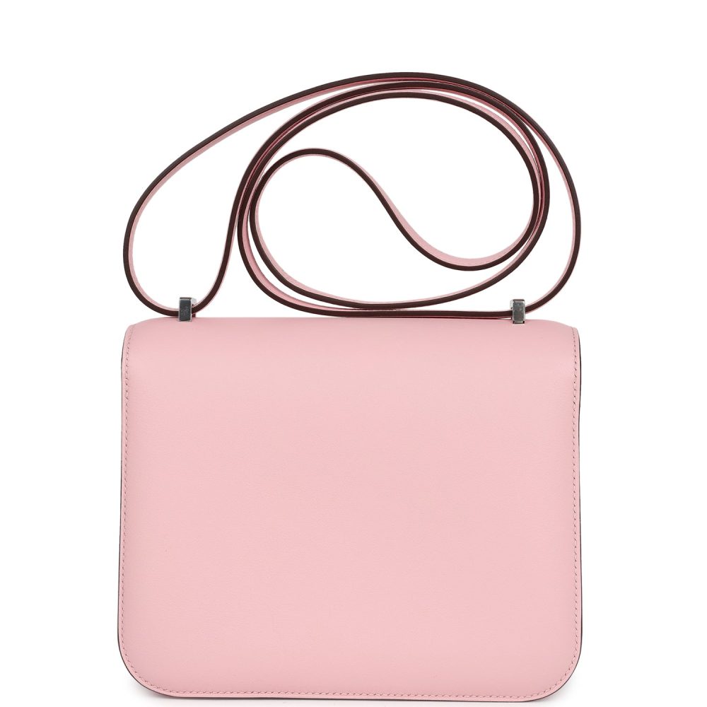 Hermes Constance 18 Rose Sakura Swift Palladium Hardware - Image 4