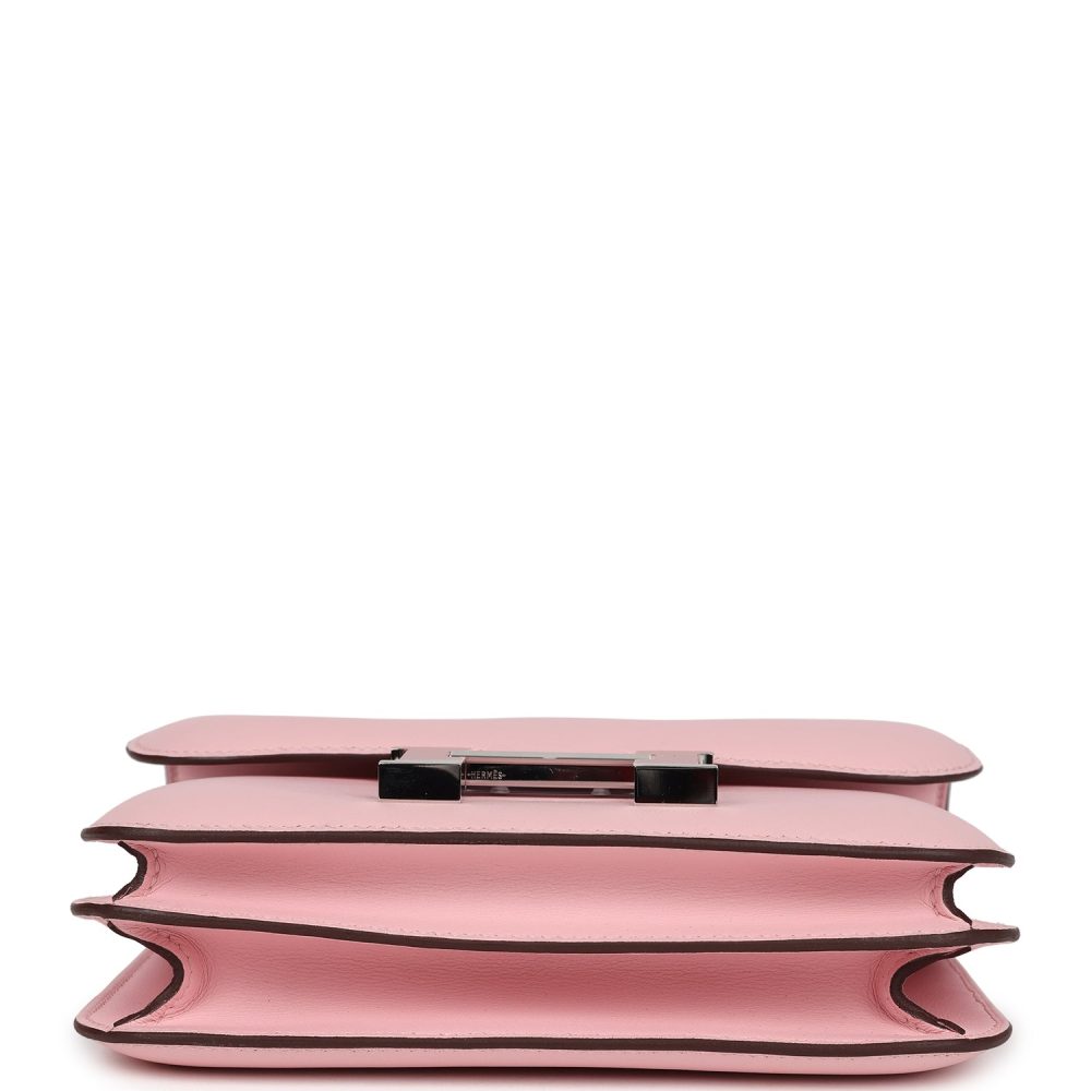 Hermes Constance 18 Rose Sakura Swift Palladium Hardware - Image 6