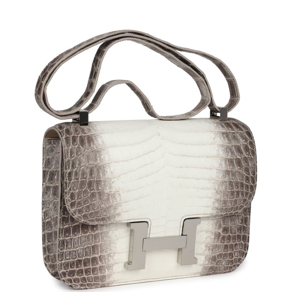 Hermes Constance 1-24 Himalaya Matte Niloticus Crocodile Palladium Hardware - Image 2