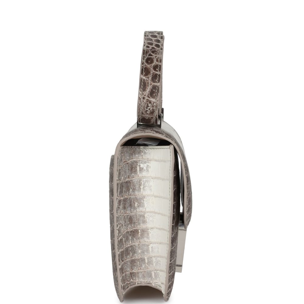 Hermes Constance 1-24 Himalaya Matte Niloticus Crocodile Palladium Hardware - Image 3