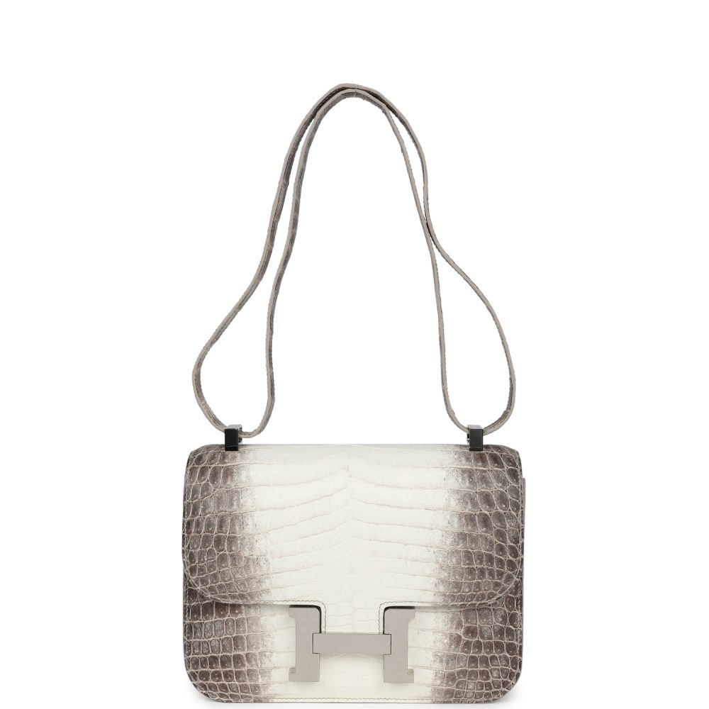 Hermes Constance 1-24 Himalaya Matte Niloticus Crocodile Palladium Hardware - Image 7