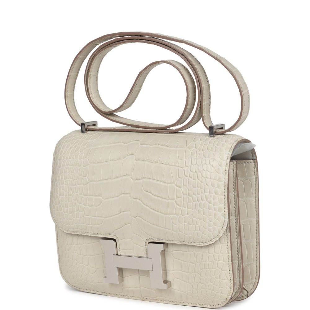 Hermes Constance 18 Beton Matte Alligator Palladium Hardware - Image 5