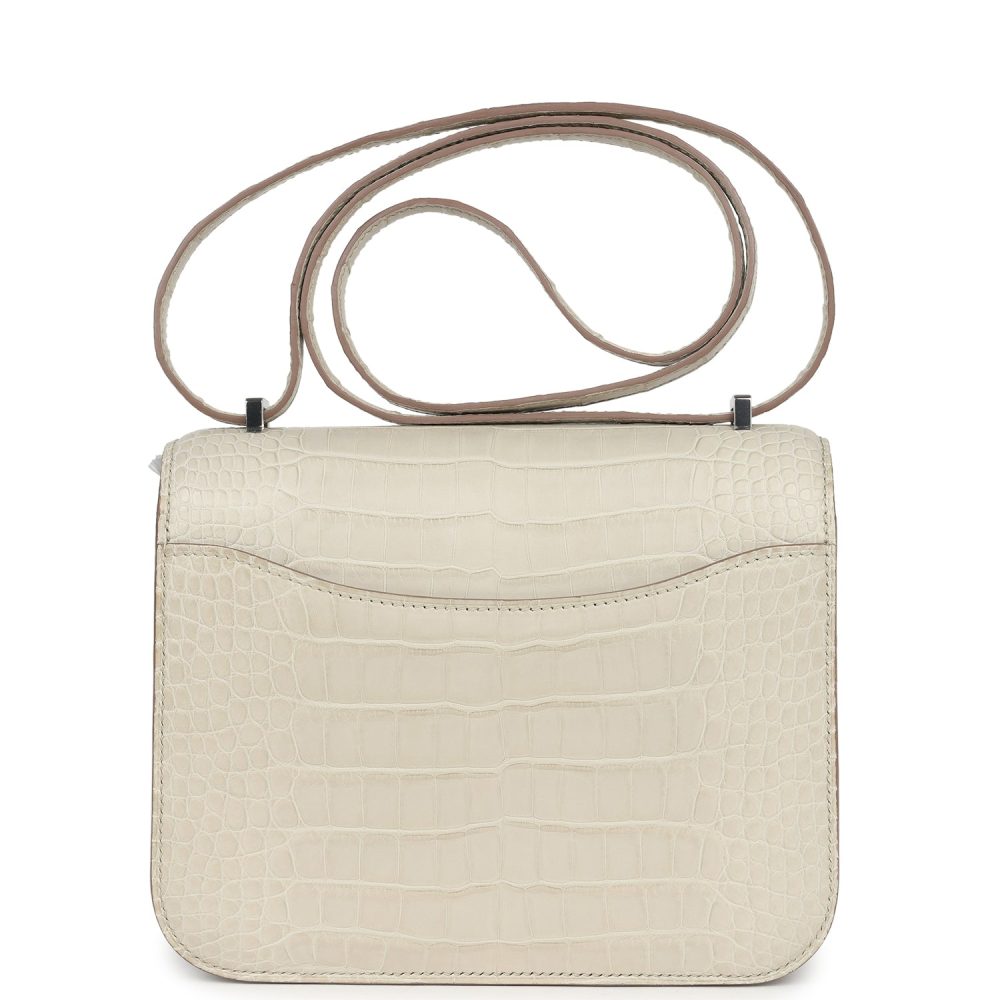 Hermes Constance 18 Beton Matte Alligator Palladium Hardware - Image 4