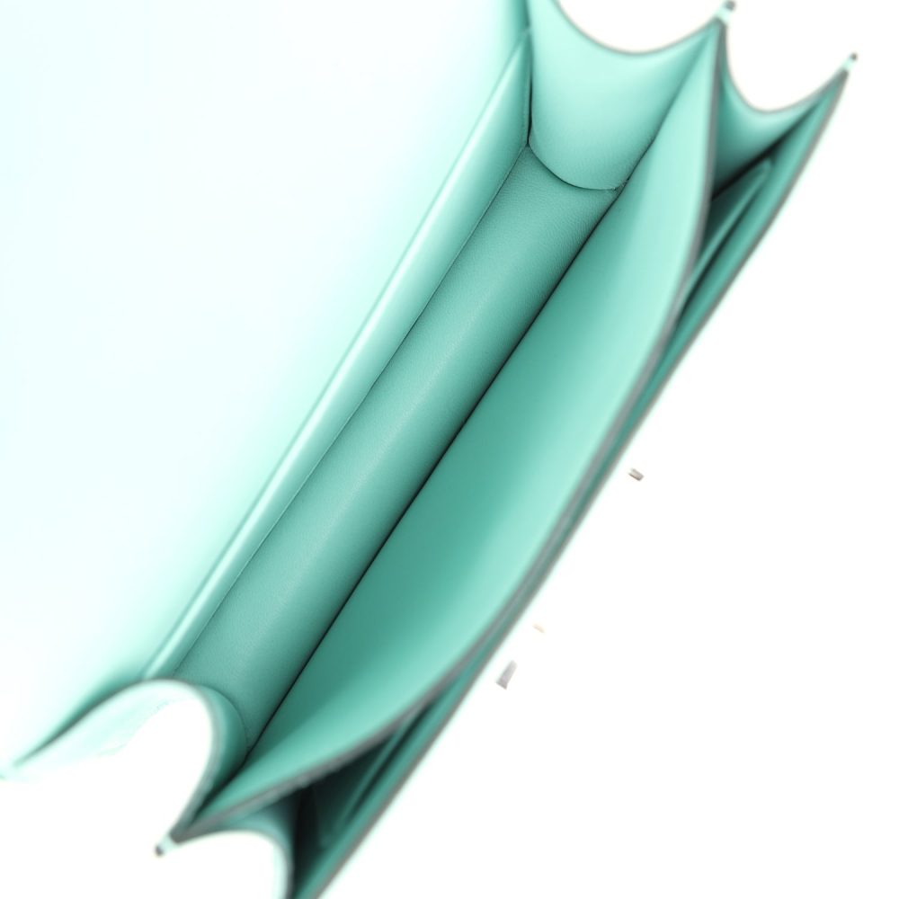 Hermes Constance 18 Aqua Chevre Palladium Hardware - Image 9