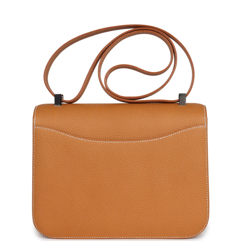 Hermes Constance 1-24 Naturel Sable Vache Naturel Graine Palladium Hardware - Image 4