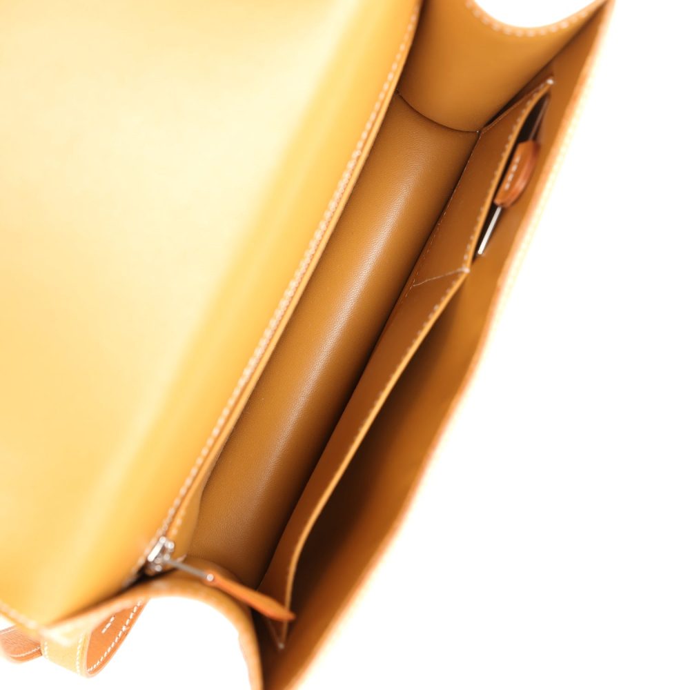Hermes Constance 1-24 Naturel Sable Vache Naturel Graine Palladium Hardware - Image 9