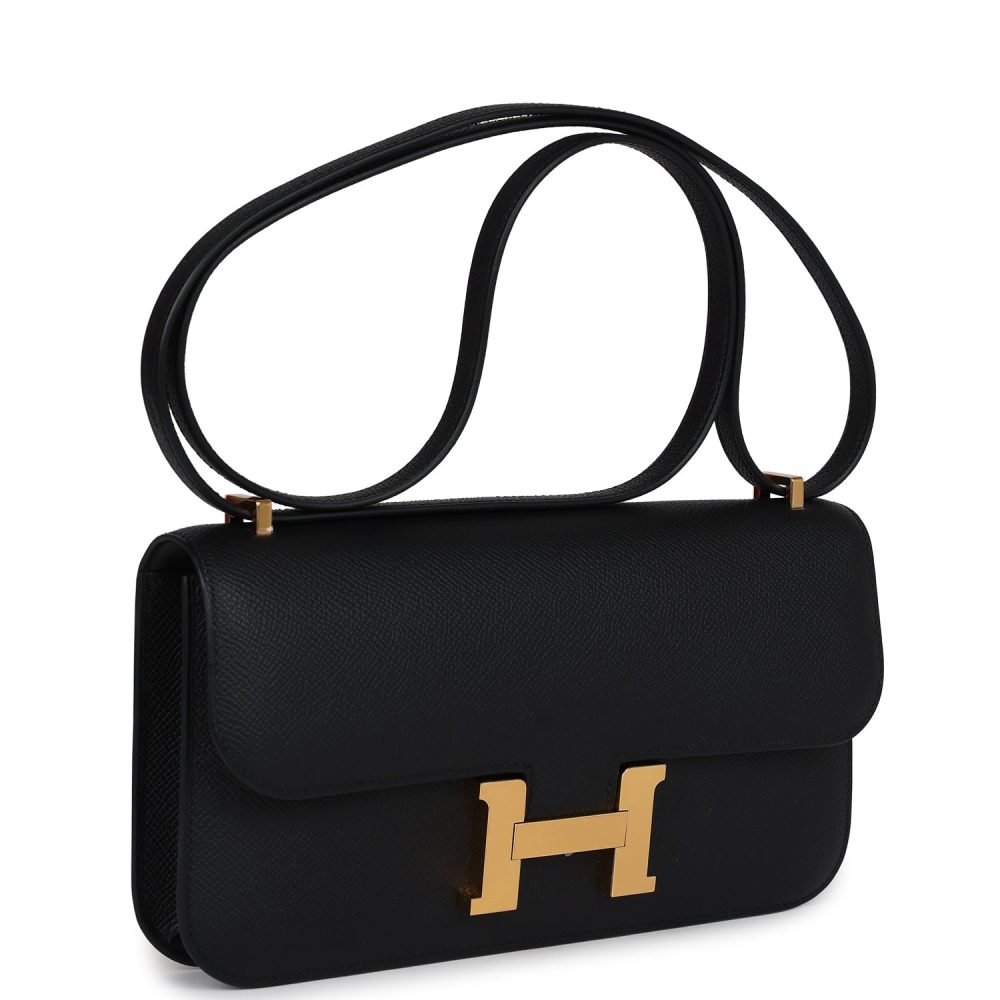Hermes Constance Elan Black Epsom Gold Hardware - Image 2