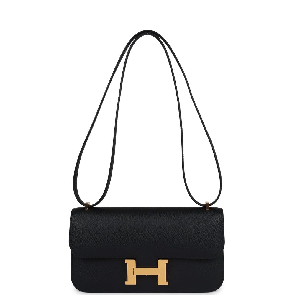 Hermes Constance Elan Black Epsom Gold Hardware - Image 7