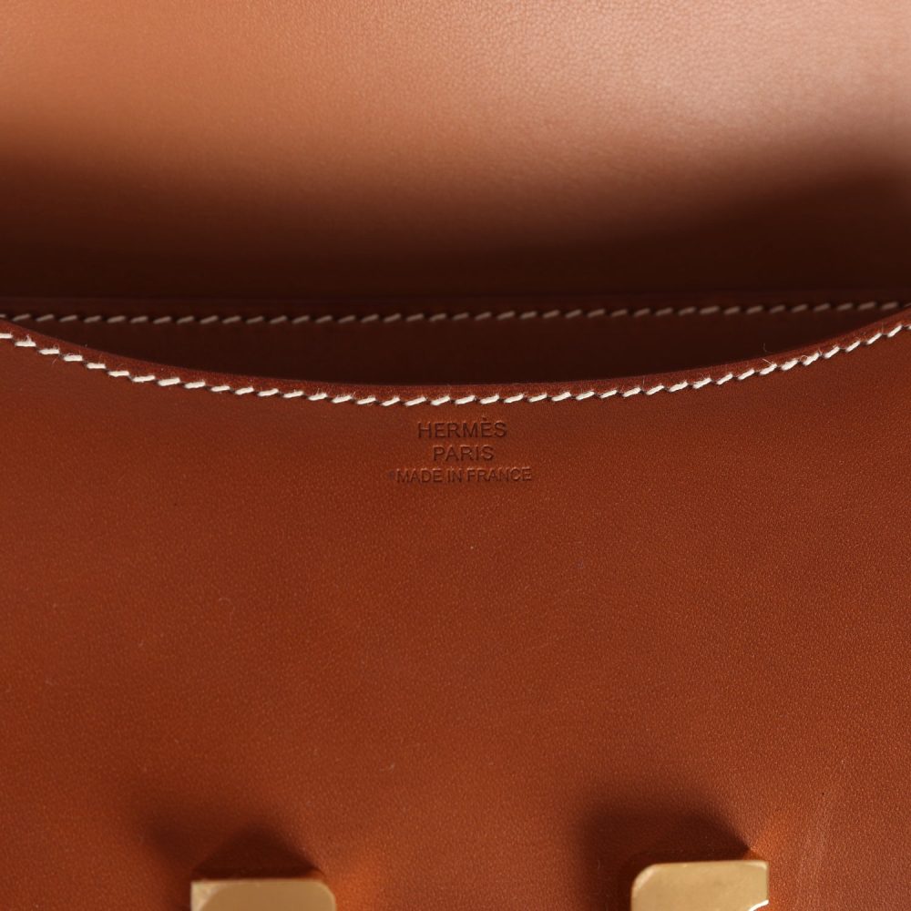 Hermes Constance 18 Fauve Barenia Gold Hardware - Image 8