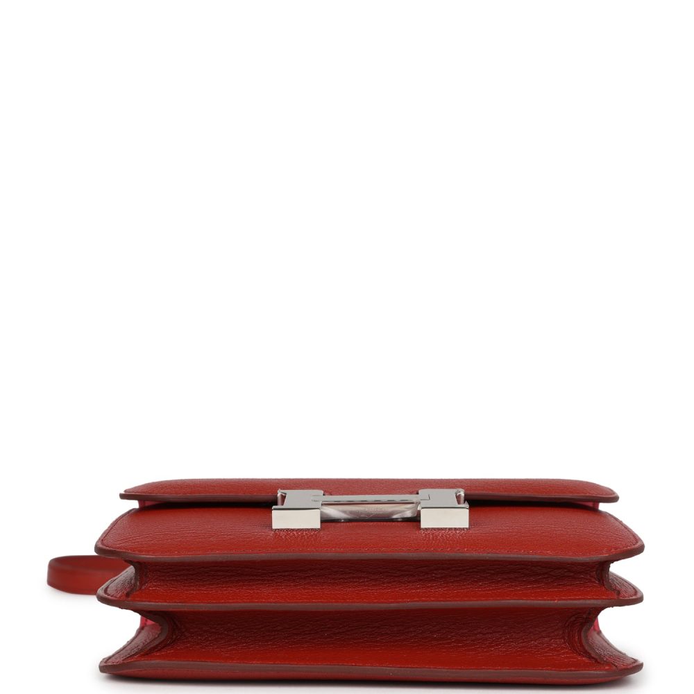 Hermes Constance 18 Brique Verso Chevre Mysore Palladium Hardware - Image 6